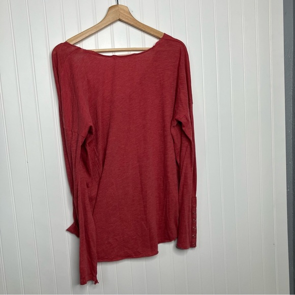 We The Free Top Small Sienna Flor De Mayo Tee Long Sleeve Oversized - Picture 9 of 10